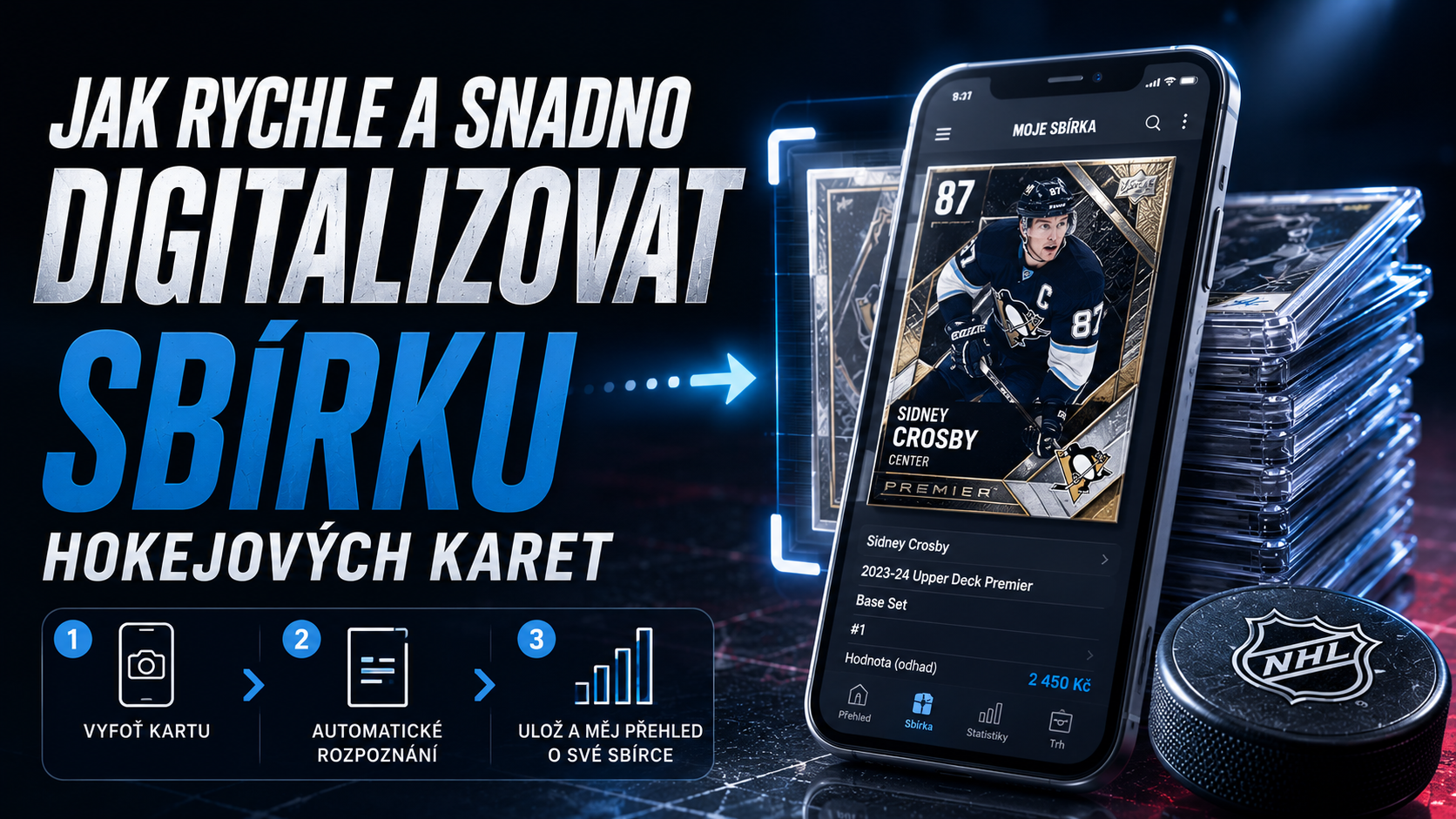 Jak rychle a snadno digitalizovat sbírku hokejových karet